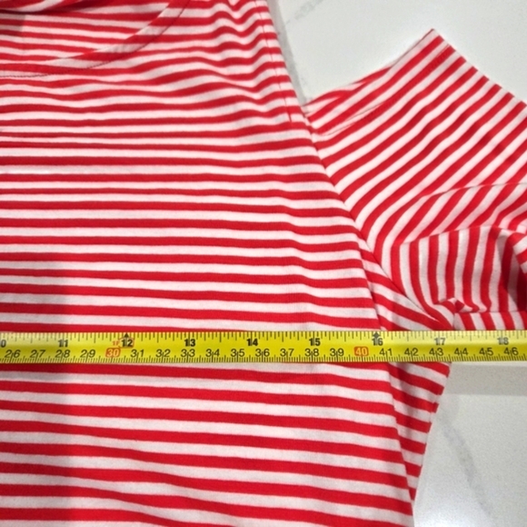 Michael Kors Red and White Striped Top New. - Picture 11 of 12